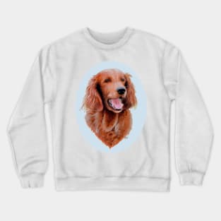 Irish Setter Painting Crewneck Sweatshirt